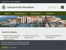 Tablet Screenshot of comune.sanpierniceto.me.it